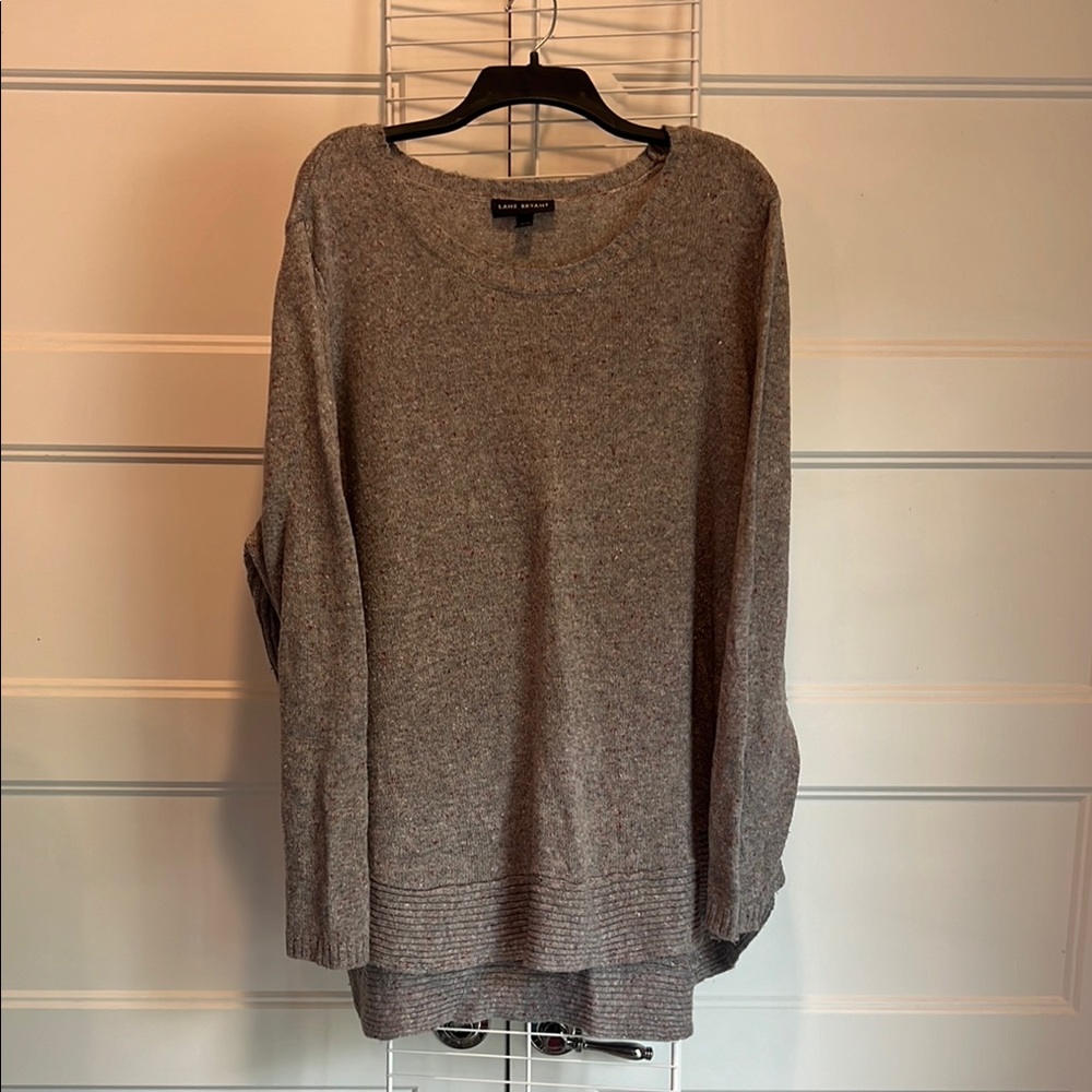 Lane Bryant Gray Crew Neck Sweater